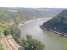 Rhein gorge looking southwards. Heavy freight, one of the 210 freight trains per day on this line, approaches on the east bank. Intercity trains use the line on the opposite bank of the river. Oh, and the scenery is not bad either...<br><br>[Paul D Kerr 19/07/2006]