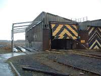 The closed locomotive shed at Cambois near North Blyth.<br><br>[Ewan Crawford 20/03/2006]