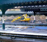 <i>Here we go again...</i>Work underway on Waverley's west end platforms on 20 January 2007.<br><br>[John Furnevel 20/01/2007]