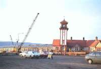 Wemyss Bay pier during refurbishment viewed from the car ferry waiting area.<br><br>[John Gray //]