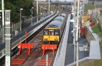 A Dalmuir train about to leave Larkhall in January 2007.<br><br>[John Furnevel 31/01/2007]