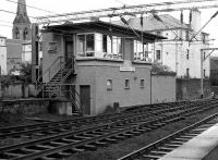 Helensburgh Central SB in April 1974 as viewed from a platform.<br><br>[John McIntyre /04/1974]