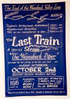 Poster for the last steam-hauled passenger train along the Wansbeck Valley, closed to passengers in 1952. <br><br>[Roy Lambeth //]