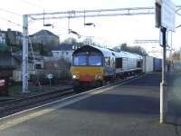 66403 on the daily <i>W. H. Malcolm</i> Elderslie to Grangemouth service at Paisley Gilmour Street.<br><br>[Graham Morgan 10/01/2007]