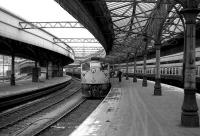 Class 26 with a train at Aberdeen platform 6 on 26 May 1973.<br><br>[John McIntyre 26/05/1973]