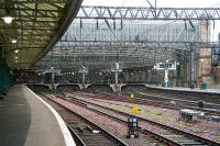 All quiet on the east side of Glasgow Central on 11 March 2007 during resignalling work.<br><br>[John Furnevel 11/03/2007]