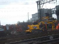 Scene outside Glasgow Central during engineering work on 11th March.<br><br>[Graham Morgan 11/03/2007]