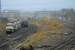 Looking west at the engineering sidings, wagon repair shop and fuel depot at Healey Mills.<br><br>[Ewan Crawford 21/11/2006]