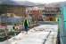 Work on the pedestrian entrance at Alloa station on 23 January 2007, with the base for the station building receiving attention in the background.<br><br>[John Furnevel 23/01/2007]