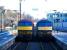 Sleeper stalwarts nos 90028 and 90027 standing in the east end locomotive bay at Waverley on 20 January 2007.<br><br>[John Furnevel 20/01/2007]