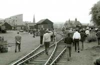 Railtour invasion at Forfar Playfield in 1974. These days they probably would not let you off the train!<br><br>[Bill Roberton //1974]