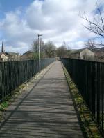 Forth and Clyde Junction Railway, former railway bridge over River Leven.<br><br>[Alistair MacKenzie 20/03/2007]