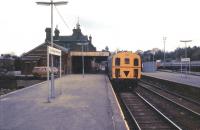 Platform scene at Tunbridge Wells West in 1984, the year before closure by BR. [See image 21219]<br><br>[Ian Dinmore //1984]