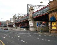 Looking northeast across the Clyde Viaduct to Glasgow Central Station on 25 March.<br><br>[John Furnevel 25/03/2007]