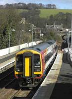 The much travelled SWT 158786 on a Markinch - Waverley service arrives at Aberdour on 23 March. <br><br>[Bill Roberton 23/03/2007]