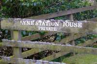 Entrance to Lyne Station grounds.<br><br>[Colin Harkins 09/04/2007]