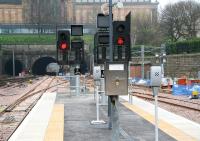 View west from the end of the recently realigned, rebuilt, re-equipped and recommissioned platforms 15 and 16 at Waverley on 13 April 2007. <br><br>[John Furnevel 13/04/2007]
