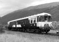 The <I>Mexican Bean</I> during its spell on the Oban - Crianlarich shuttle, seen at Tyndrum Lower.<br><br>[Bill Roberton //]