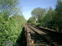 West Highland Line, Whistlefield Station site looking N.<br><br>[Alistair MacKenzie 30/04/2007]