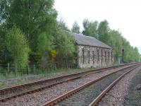 Abandoned building that was once part of the former Edinburgh, Perth & Dundee works, situated Northwest of Ladybank station alongside the Perth line. <br><br>[Brian Forbes 01/05/2007]