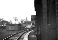 Tales of old Ferryhill 1. Fuelling area - the sign reads <I>Warning. No steam locomotives beyond this point. By order.</I> C 1973.<br><br>[John McIntyre /01/1973]