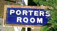 Forth & Clyde Junction Railway. Port of Menteith Station - porters room sign.<br><br>[Alistair MacKenzie 25/05/2007]