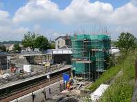 Markinch improvements 01-06-07. North west view with construction of a lift underway on the southbound platform.<br><br>[Brian Forbes 01/06/2007]