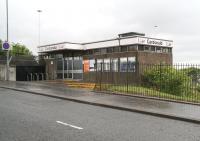 Main entrance to Cardonald station on Berryknowes Road. May 2007.<br><br>[John Furnevel 20/05/2007]