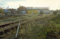 Ferryhill Shed, photographed in November 1988, not long after closure. [Access by kind permission of British Rail]<br><br>[Ewan Crawford 03/11/1988]