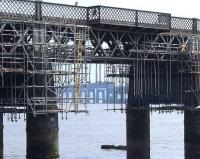Renovation work continues on the Tay Bridge in June 2007.<br><br>[Adrian Coward 09/06/2007]