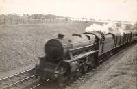 Stranraer - Glasgow express approaching Glengall. Class 5 4.6.0 5119.<br><br>[G H Robin collection by courtesy of the Mitchell Library, Glasgow /09/1940]