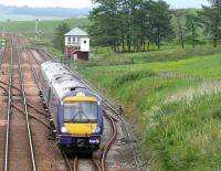 170431 speeds through Greenloaning as the 1513 Perth to Glasgow<br><br>[Brian Forbes 15/06/2007]