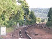 In with the new: single aspect colour light signal South of Larbert Station<br><br>[Paul D Kerr 27/06/2007]
