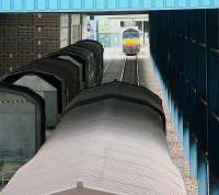 View through one of the sheds at WHM Grangemouth in June 2007.<br><br>[John Furnevel /06/2007]