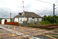 View west over the former Auchengray station and level crossing in June 2007.<br><br>[John Furnevel 28/06/2007]