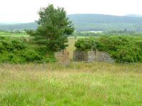 Remains of a bridge on the disused line between Craigellachie and Boat of Garten.<br><br>[John Gray 13/07/2007]