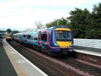 A Commonwealth Games liveried 170 on a Kirkcaldy - Edinburgh service about to head south on 27 May.<br><br>[David Panton 27/05/2007]