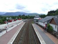 Looking south, showing the Strathspey Railway connection to the main line at Aviemore<br><br>[Graham Morgan 06/07/2007]