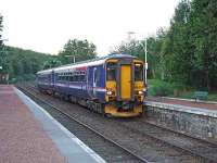21:30 and 156474 stops at Tulloch on its way to Mallaig.<br><br>[John Gray 20/07/2007]
