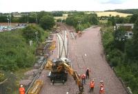 Progress at Inverkeithing Central Junction. View north on 26 July.<br><br>[John Furnevel 26/7/2007]