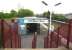 Scene at Hillington West on 20 May 2007. Entrance to the Glasgow bound platform from the station footbridge.<br><br>[John Furnevel 20/05/2007]