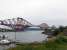 View south east over the Forth Bridge showing major works continuing. 12 June.<br><br>[Brian Forbes 12/06/2007]