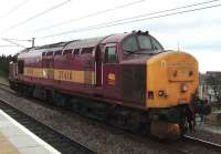 37410 passing Newcraighall en route to Millerhill on 9 April.<br><br>[David Panton 09/04/2007]