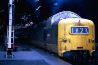 Deltic D9005 about to take an ECML express out of Waverley in 1969.<br><br>[John McIntyre //1969]