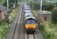 DRS 66404 takes containers south through Gretna Junction on 3 August 2007.<br><br>[John Furnevel 03/08/2007]