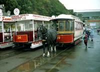 The genuine one horsepower <I>Chloe</I> with car no 29 on the Douglas Horse Tramway in July 1996. Compare with [img30994]<br><br>[John McIntyre /7/1996]