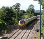Virgin Voyager originating from Aberdeen passing Dalgety Bay.<br><br>[Brian Forbes 26/08/2007]