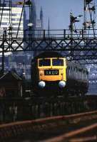 A class 47 brings 1X00, The Royal Train, south out of Aberdeen in 1975.<br><br>[John McIntyre //1975]