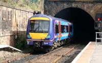 A <I>Commonwealth Games</I> set heading for Waverley disappears into Haymarket tunnel on 6 September.<br><br>[John Furnevel 06/09/2007]