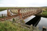 Lattice girder bridge over the River Thurso just to the south west of Halkirk in August 2007. View is south.<br><br>[John Furnevel 28/08/2007]